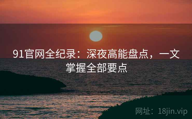 91官网全纪录:深夜高能盘点,一文掌握全部要点