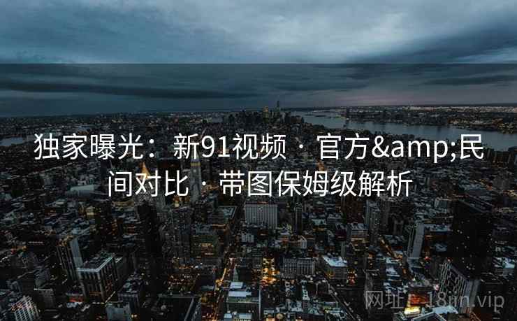 独家曝光:新91视频 · 官方&民间对比 · 带图保姆级解析